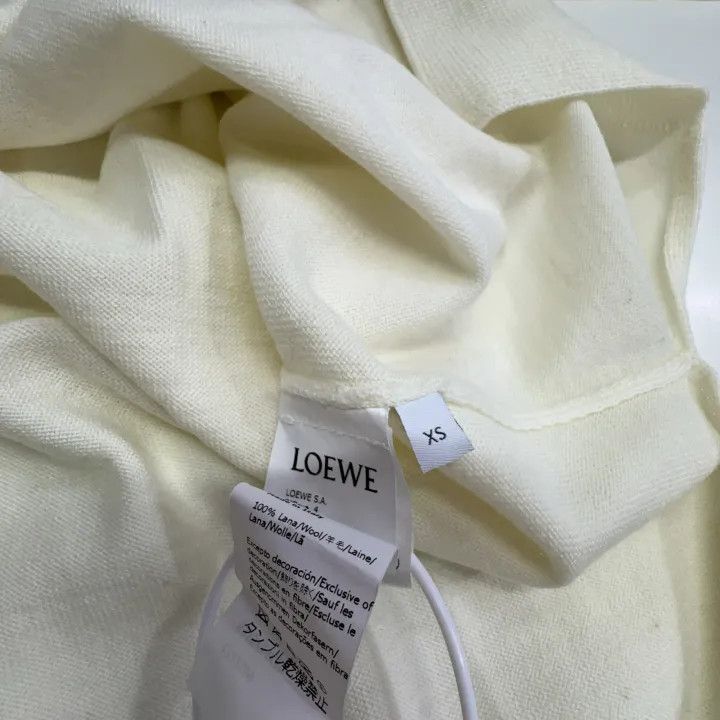Loewe Loewe White Long Sleeve Pocket Sweatshirt Size XS / US 0-2 / IT 36-38 - 5 Thumbnail