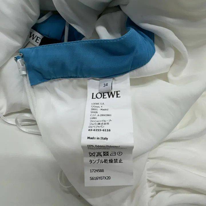 Loewe Loewe White V-Neck Sleeveless T-Shirt Size XS / US 0-2 / IT 36-38 - 4 Thumbnail