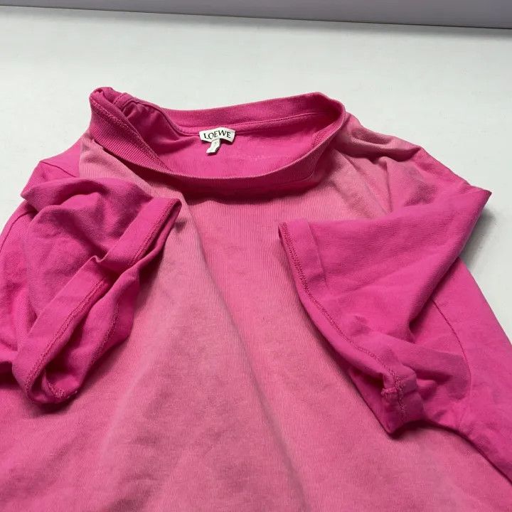 Loewe Loewe SS22 Solid Pink Short Sleeve T-Shirt Size S / US 4 / IT 40 - 7 Thumbnail