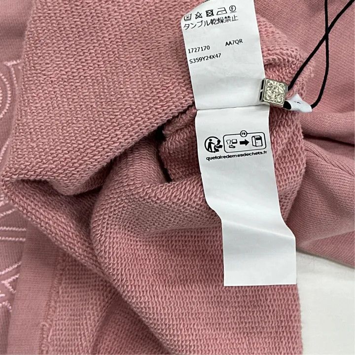 Loewe Loewe Pink Cropped Cotton Sweatshirt for Women Size M / US 6-8 / IT 42-44 - 5 Thumbnail