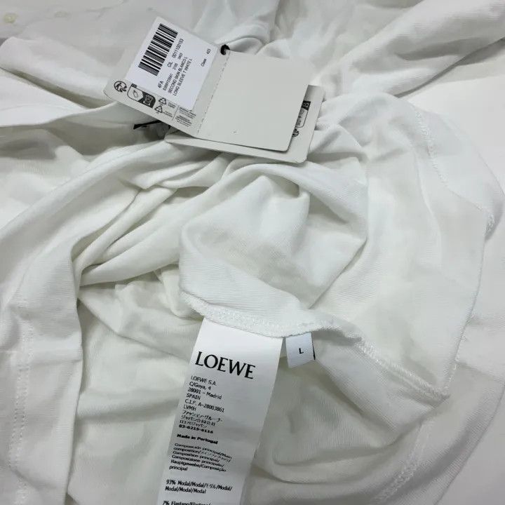 Loewe Loewe White Logo Embroidered Long Sleeve Top Size L / US 10 / IT 46 - 4 Thumbnail