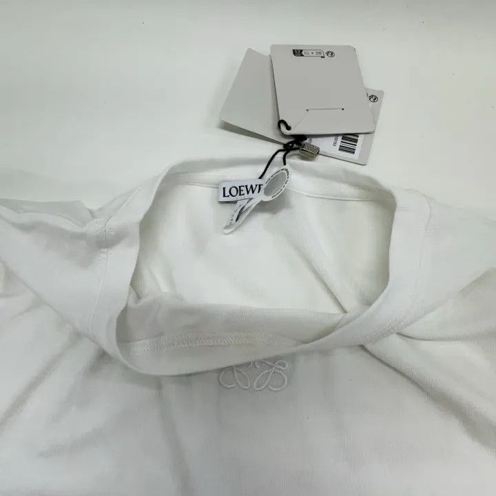 Loewe Loewe White Logo Embroidered Long Sleeve Top Size L / US 10 / IT 46 - 8 Thumbnail