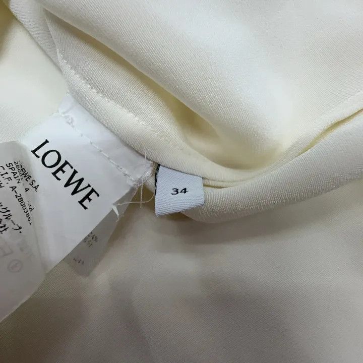 Loewe Loewe White Long Sleeve Button-Up Shirt Size S / US 4 / IT 40 - 6 Thumbnail