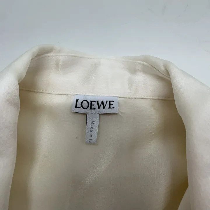 Loewe Loewe White Long Sleeve Button-Up Shirt Size S / US 4 / IT 40 - 4 Thumbnail