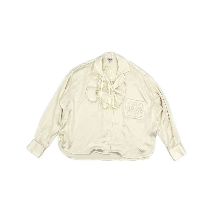 Loewe Loewe White Long Sleeve Button-Up Shirt Size S / US 4 / IT 40 - 2 Thumbnail