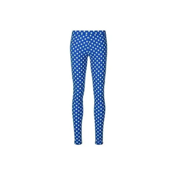 Givenchy Givenchy Blue Star Print High-Waisted Leggings Size 36" / US 14 / IT 50 - 2 Thumbnail