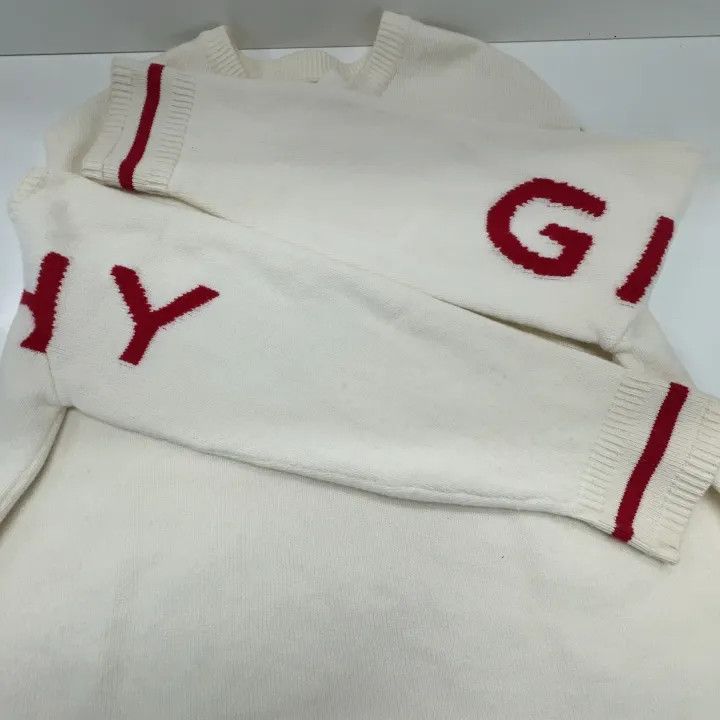 Givenchy Givenchy White Cold Shoulder Knit Sweater Size L / US 10 / IT 46 - 11 Thumbnail