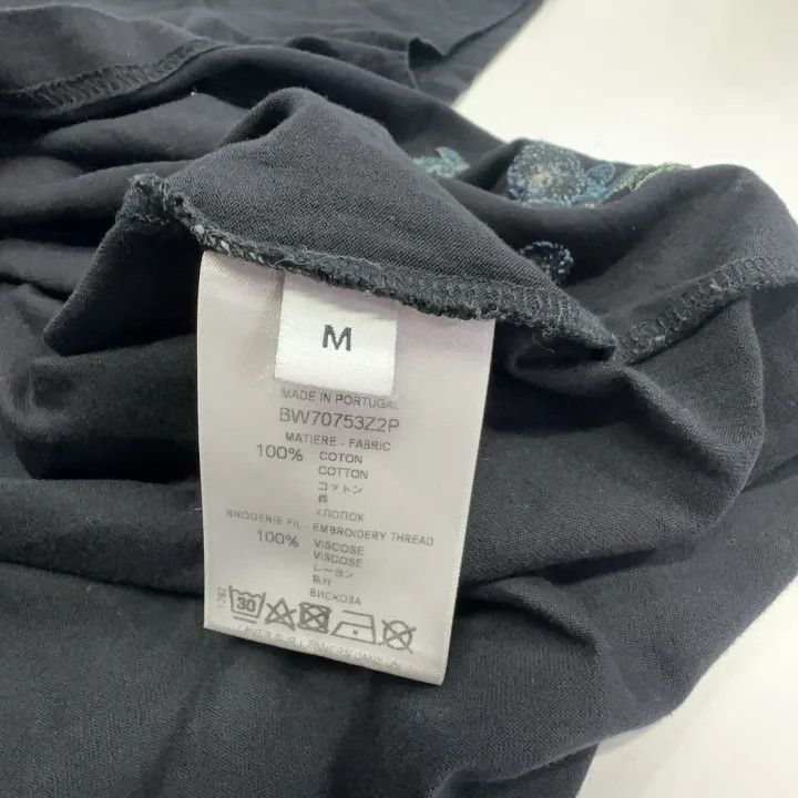 Givenchy Givenchy Black Floral Embroidered Short Sleeve T-Shirt Size M / US 6-8 / IT 42-44 - 4 Thumbnail