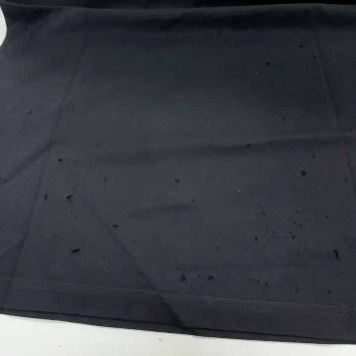 Givenchy Givenchy Black Distressed Logo T-Shirt Size XS / US 0-2 / IT 36-38 - 7 Thumbnail
