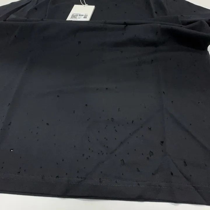 Givenchy Givenchy Black Distressed Logo T-Shirt Size XS / US 0-2 / IT 36-38 - 6 Thumbnail