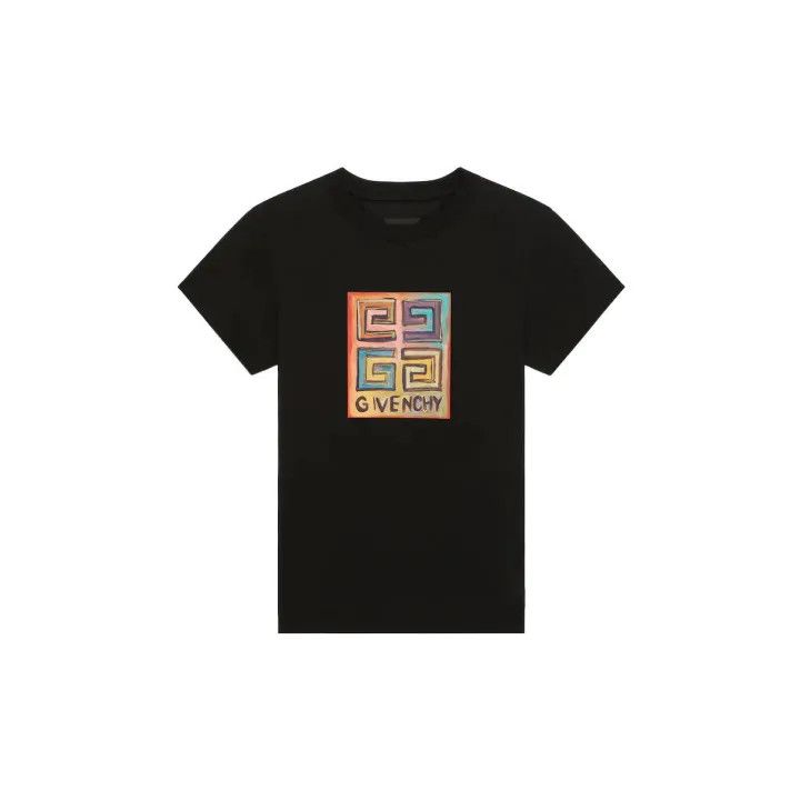 Givenchy Givenchy Josh Smith Logo Print Black T-Shirt Size XL / US 12-14 / IT 48-50 - 2 Thumbnail