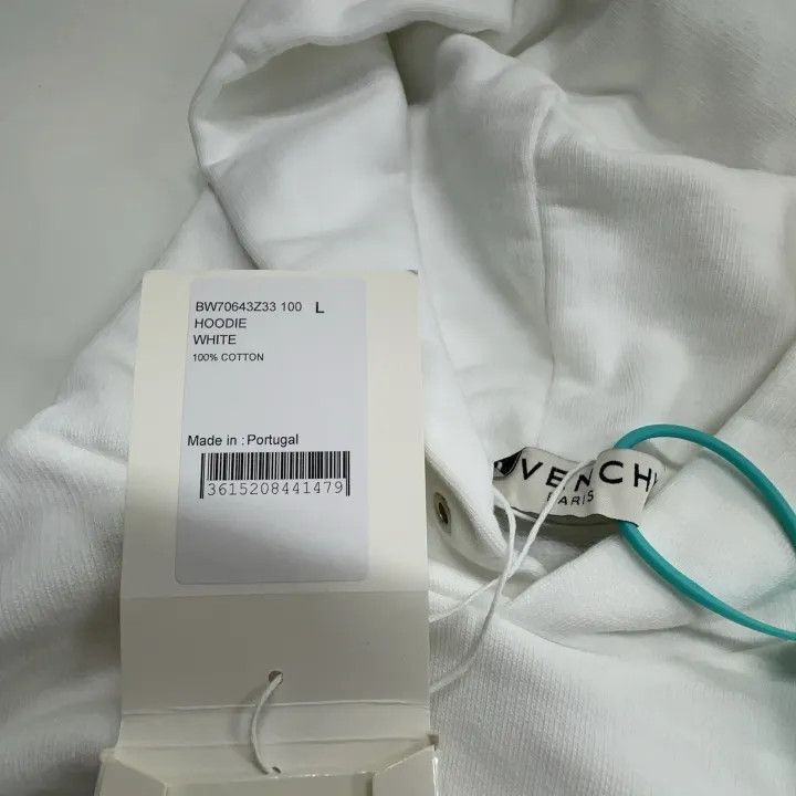Givenchy Givenchy Spirit Printed White Hoodie for Women Size L / US 10 / IT 46 - 6 Thumbnail