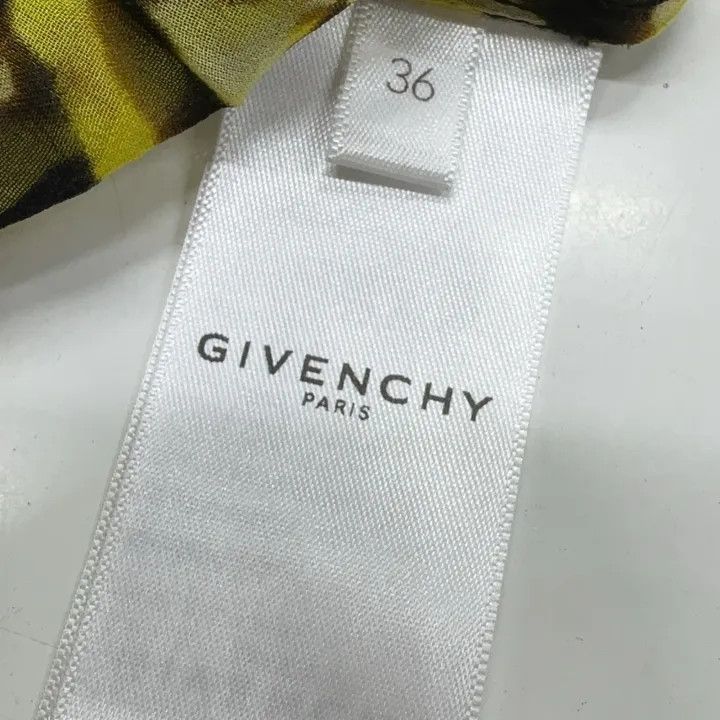 Givenchy Givenchy SS21 Yellow Black Printed Long Sleeve Shirt Size S / US 4 / IT 40 - 4 Thumbnail
