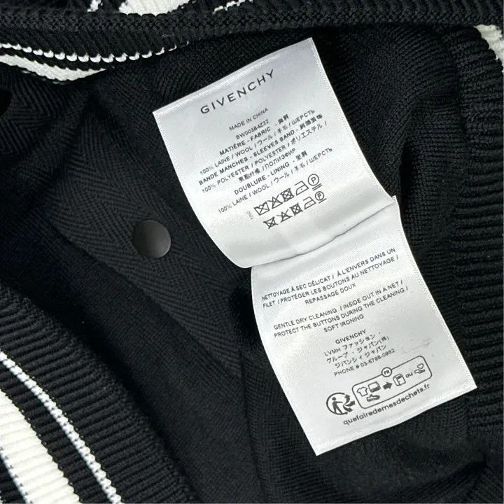 Givenchy Givenchy Black Logo Striped Knit Jacket Size L / US 10 / IT 46 - 5 Thumbnail