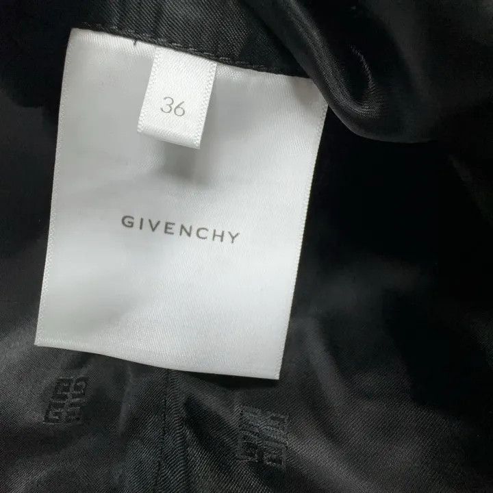 Givenchy Givenchy Black U-Shaped Lapel Long Sleeve Blazer Size S / US 4 / IT 40 - 6 Thumbnail