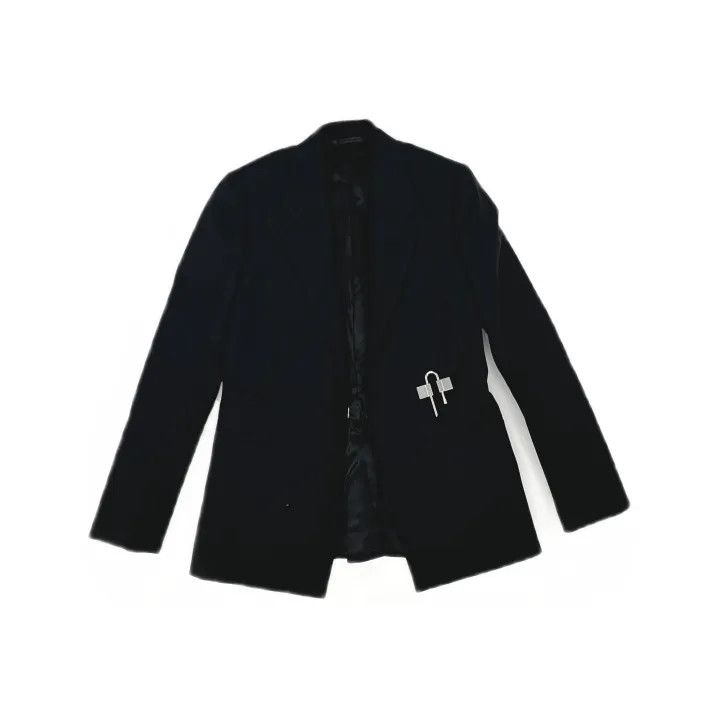 Givenchy Givenchy Black U-Shaped Lapel Long Sleeve Blazer Size S / US 4 / IT 40 - 2 Thumbnail