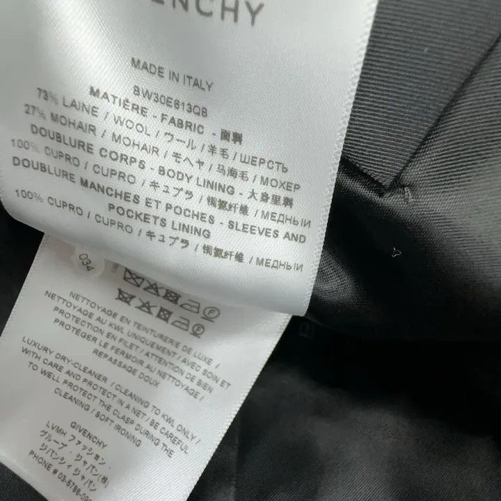 Givenchy Givenchy Black U-Shaped Lapel Long Sleeve Blazer Size S / US 4 / IT 40 - 7 Thumbnail