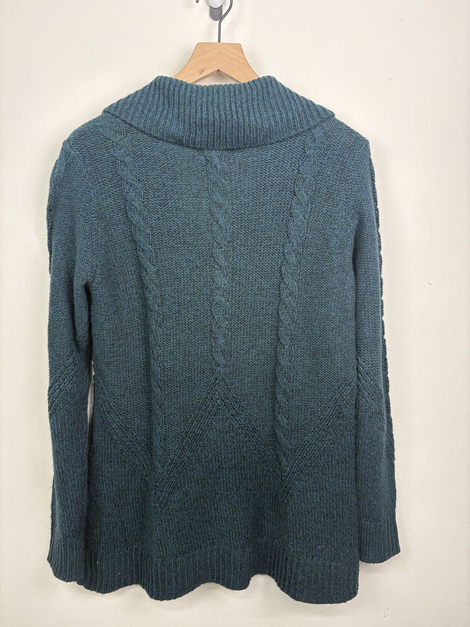 Vintage Vintage 90's Knit St. John's Bay Button Up Blank Blue Collared Cardigan Size L Size US L / EU 52-54 / 3 - 3 Thumbnail