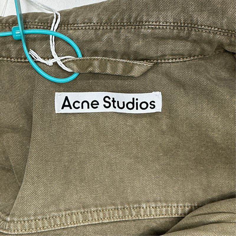 Acne Studios Acne Studios Beige Cropped Long Sleeve Jacket Size S / US 4 / IT 40 - 4 Thumbnail