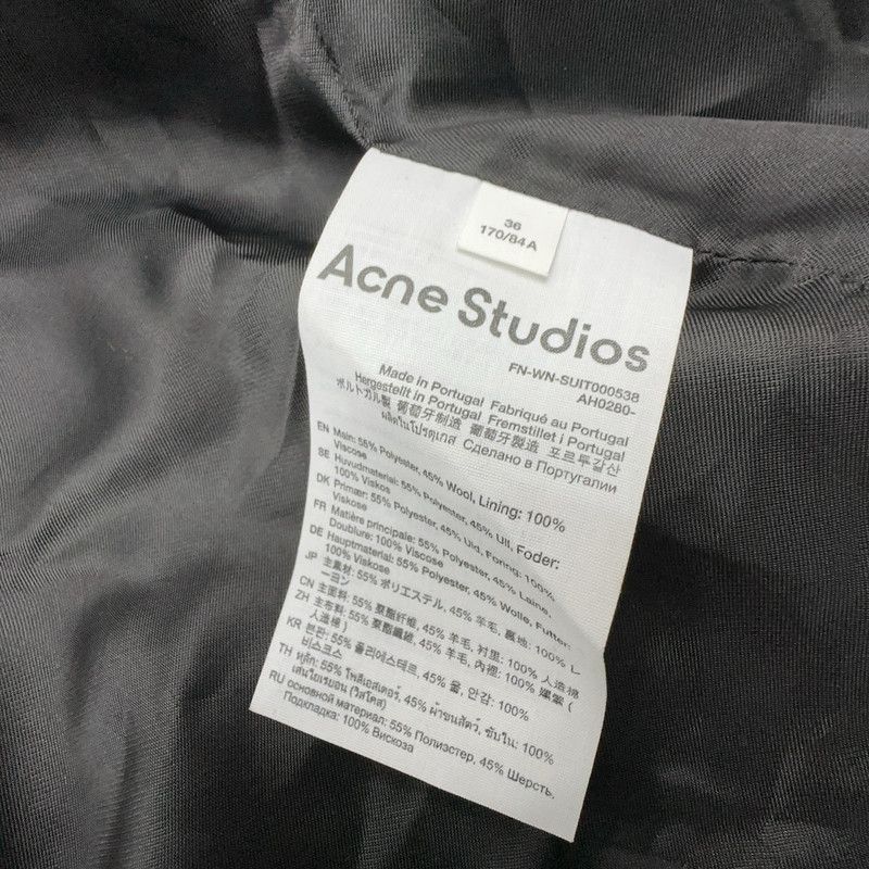 Acne Studios Acne Studios Black Single-Breasted Long Sleeve Blazer Size S / US 4 / IT 40 - 3 Thumbnail