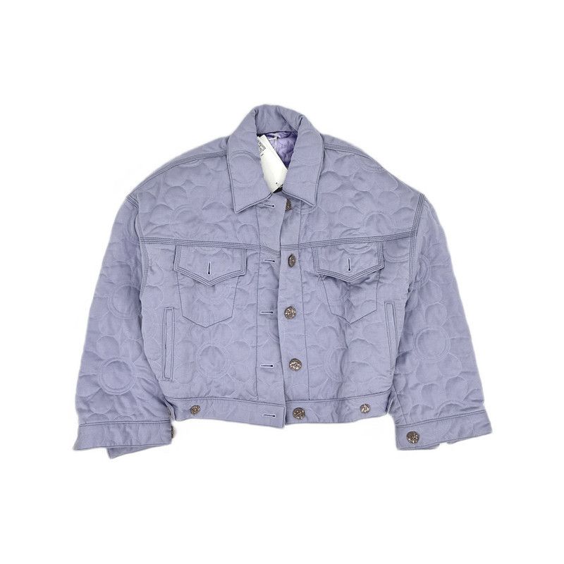 Acne Studios Acne Studios Purple Button-Up Jacket for Women Size XS / US 0-2 / IT 36-38 - 2 Thumbnail