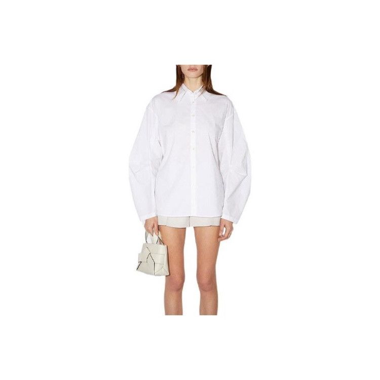 Acne Studios Acne Studios White Long Sleeve Shirt Size S / US 4 / IT 40 - 5 Thumbnail
