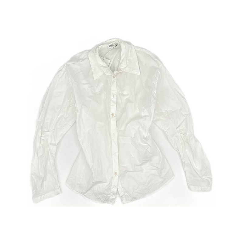 Acne Studios Acne Studios White Long Sleeve Shirt Size S / US 4 / IT 40 - 4 Thumbnail