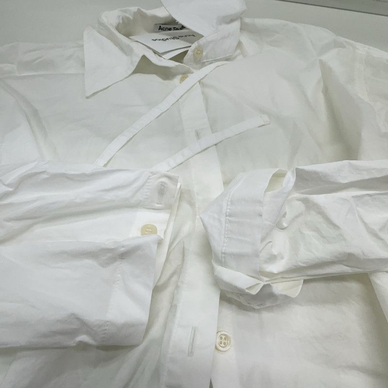 Acne Studios Acne Studios White Long Sleeve Shirt Size S / US 4 / IT 40 - 3 Thumbnail