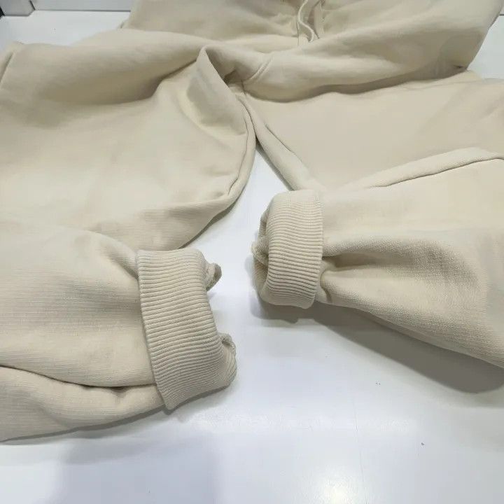 AMI AMIPARIS Beige Heart Embroidery Jogger Pants 0079 Size US 38 / EU 54 - 10 Thumbnail