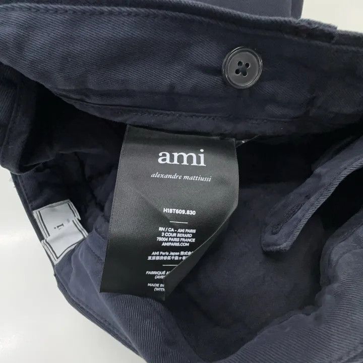 AMI AMIPARIS Casual Straight-Leg Pants 0079 Size US 26 / EU 42 - 6 Thumbnail