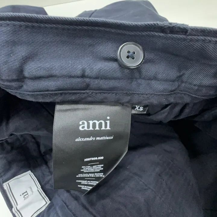AMI AMIPARIS Casual Straight-Leg Pants 0079 Size US 26 / EU 42 - 5 Thumbnail