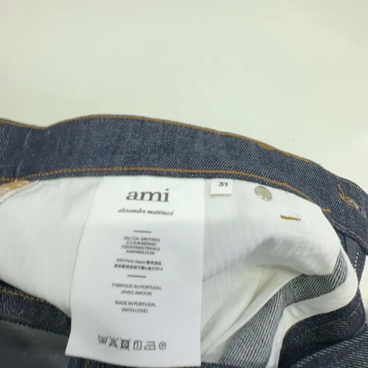 AMI AMIPARIS Men's Stretch Denim Pants in Dark Blue 0079 Size US 31 - 6 Thumbnail