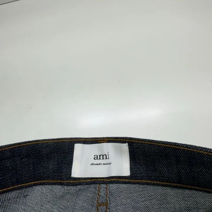 AMI AMIPARIS Men's Stretch Denim Pants in Dark Blue 0079 Size US 31 - 5 Thumbnail