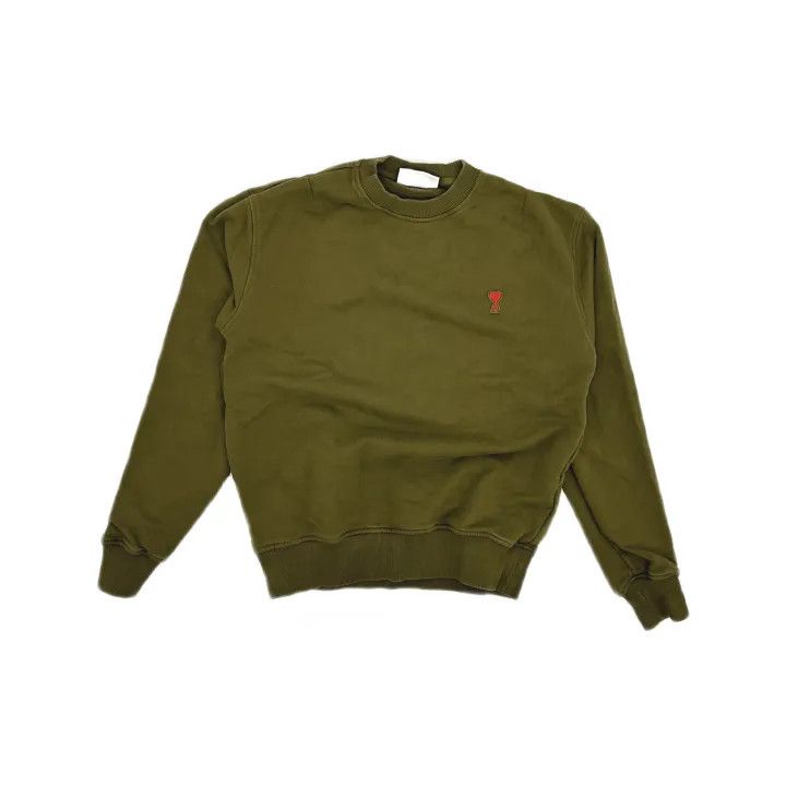 AMI AMIPARIS Casual Solid Long Sleeve Sweatshirt 0079 Size US M / EU 48-50 / 2 - 2 Thumbnail