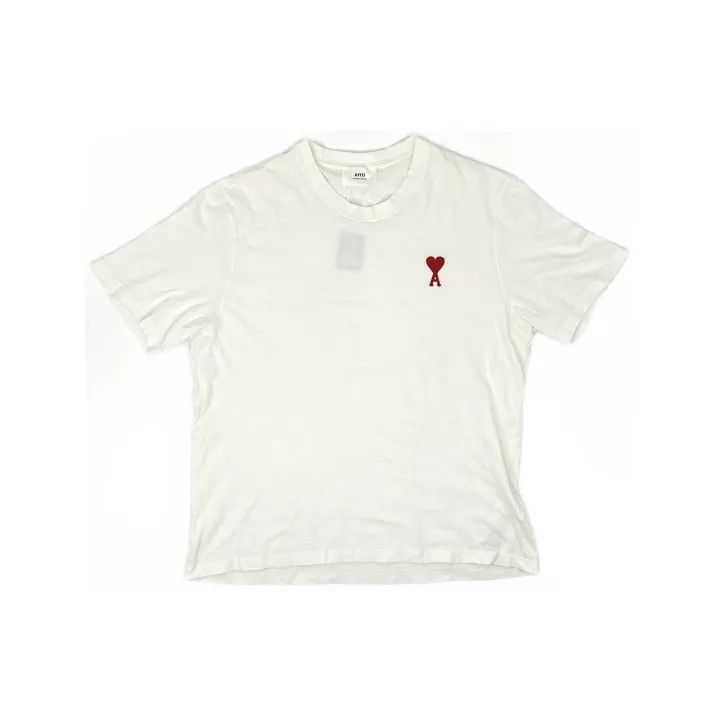 AMI AMI Classic Red Heart Embroidered Tee 0079 Size US M / EU 48-50 / 2 - 2 Thumbnail
