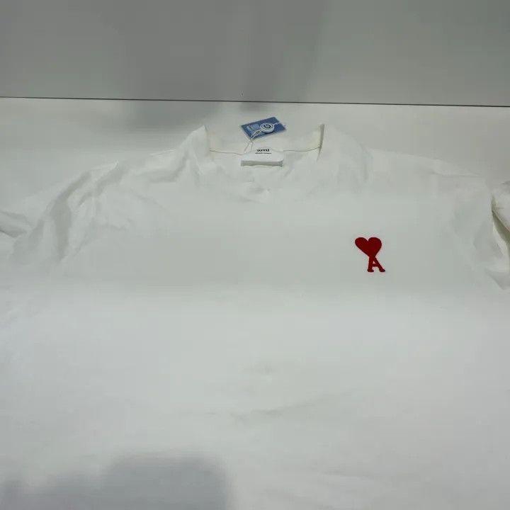 AMI AMI Classic Red Heart Embroidered Tee 0079 Size US M / EU 48-50 / 2 - 8 Thumbnail