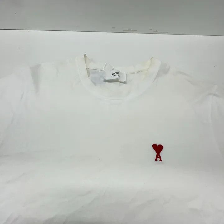 AMI AMIPARIS Heart Embroidered Short Sleeve T-Shirt 0079 Size US XL / EU 56 / 4 - 8 Thumbnail