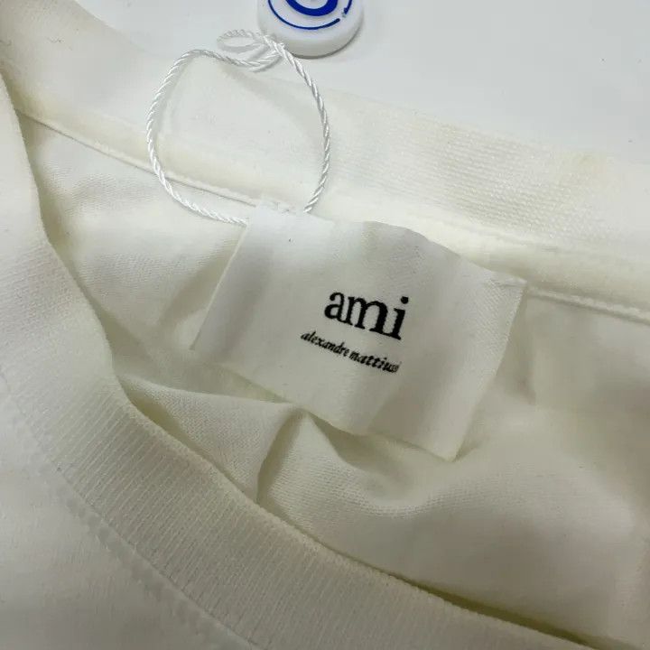 AMI AMIPARIS Heart Embroidered Short Sleeve T-Shirt 0079 Size US XL / EU 56 / 4 - 6 Thumbnail