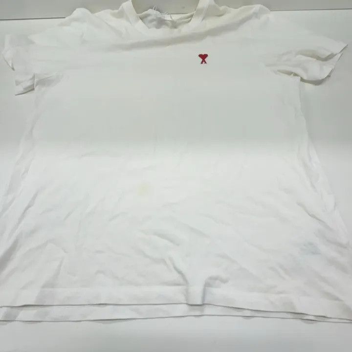 AMI AMIPARIS Heart Embroidered Short Sleeve T-Shirt 0079 Size US XL / EU 56 / 4 - 11 Thumbnail