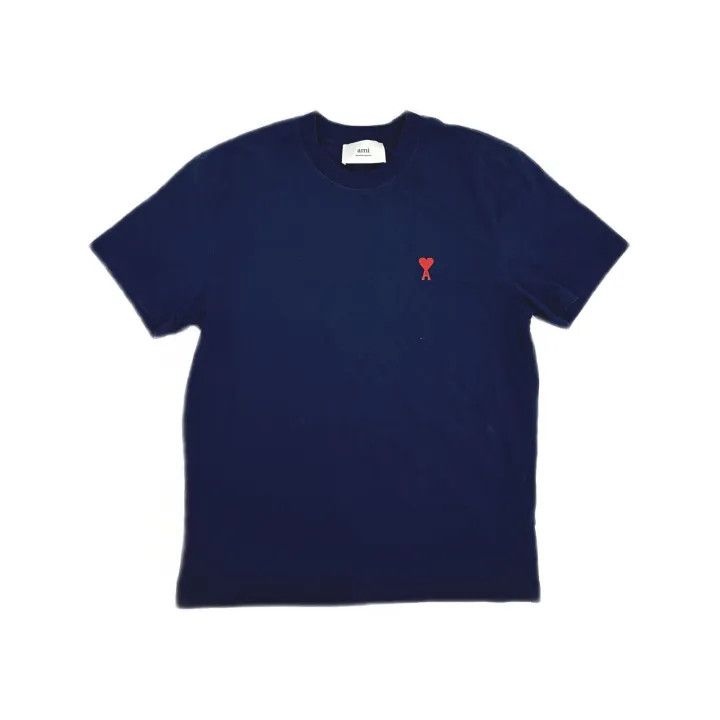 AMI AMIPARIS SS23 Embroidered Logo T-Shirt for Couples 0079 Size US M / EU 48-50 / 2 - 2 Thumbnail