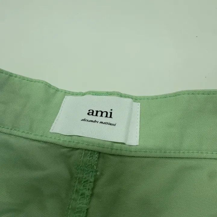 AMI AMIPARIS Men's Casual Green Shorts 0079 Size US 34 / EU 50 - 4 Thumbnail