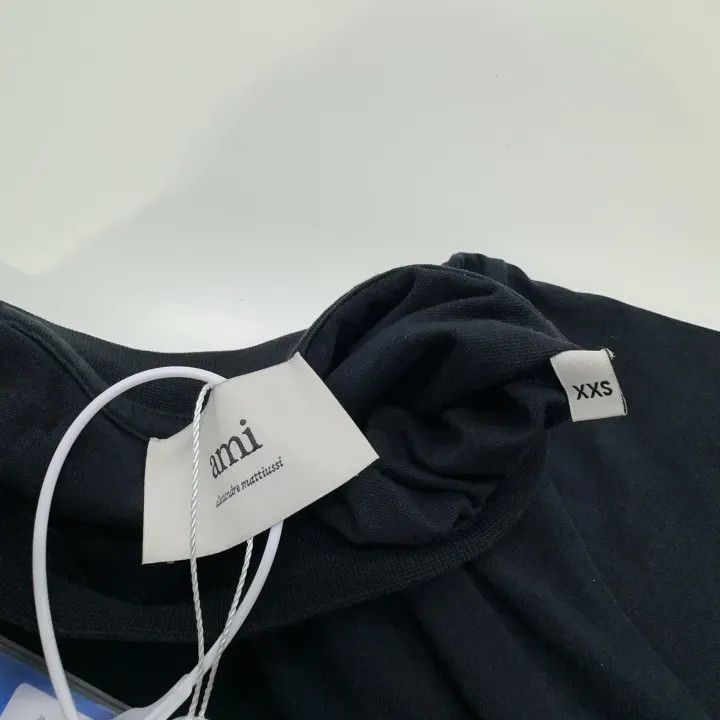 AMI AMIPARIS Comfortable Loose Cotton T-Shirt 0079 Size US XXS / EU 40 - 6 Thumbnail