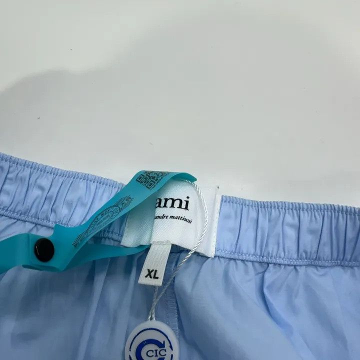 AMI AMIPARIS SS22 Blue Logo Heart Print Shorts 0079 Size US 34 / EU 50 - 5 Thumbnail