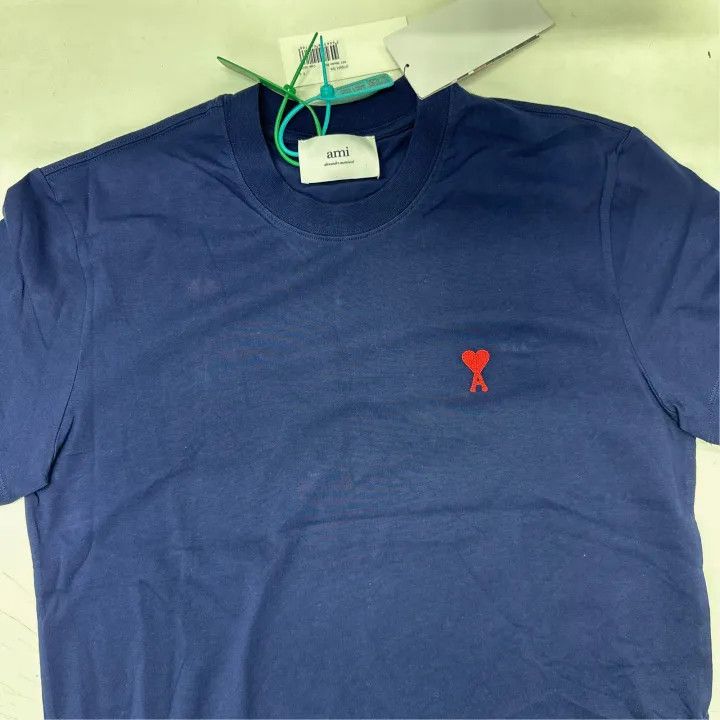 AMI AMIPARIS SS23 Embroidered Logo T-shirt 0079 Size US S / EU 44-46 / 1 - 4 Thumbnail