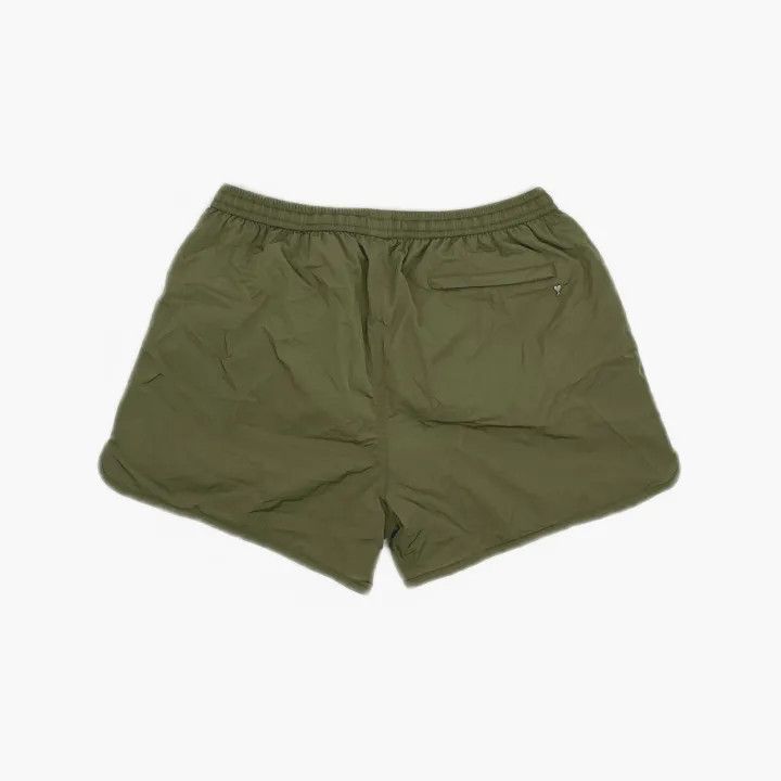 AMI AMIPARIS Men's Plain Green Swim Trunks 0079 Size US 32 / EU 48 - 3 Thumbnail