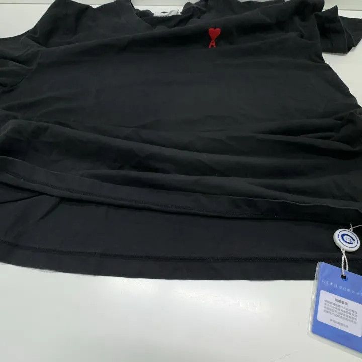 AMI AMIPARIS Heart Logo Embroidered T-Shirt 0079 Size US XL / EU 56 / 4 - 12 Thumbnail