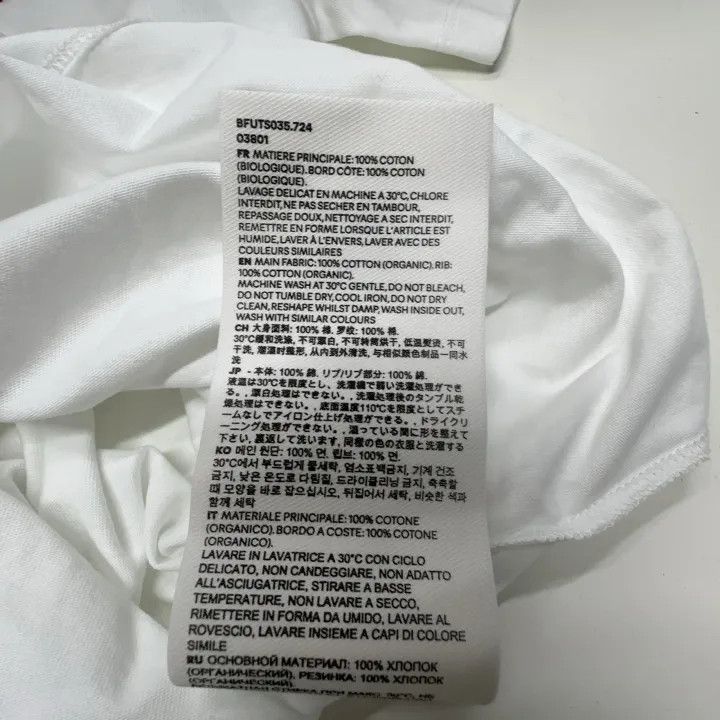 AMI AMIPARIS White Comfortable Cotton T-Shirt 0079 Size US XS / EU 42 / 0 - 7 Thumbnail