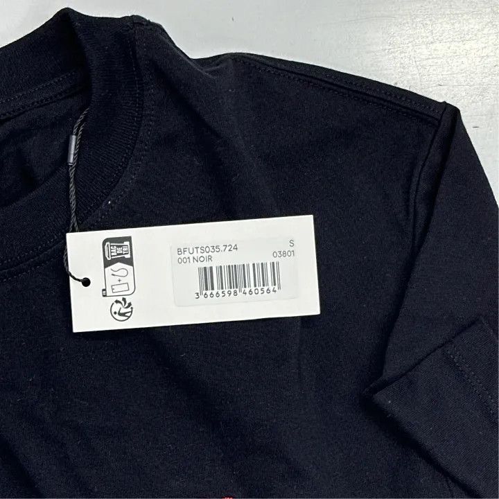 AMI AMIPARIS Comfortable Black Cotton T-Shirt 0079 Size US S / EU 44-46 / 1 - 3 Thumbnail