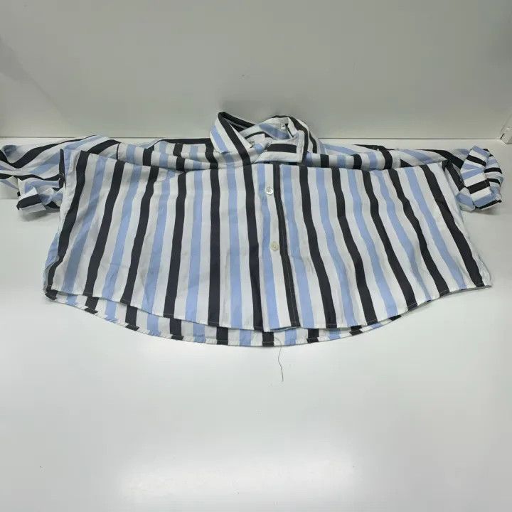 AMI AMIPARIS Striped Short Sleeve Shirt 0079 Size US M / EU 48-50 / 2 - 10 Thumbnail
