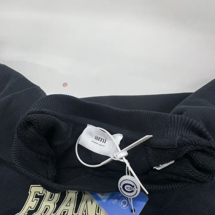 AMI AMIPARIS Black Logo Print Sweatshirt for Men and Women 0079 Size US XS / EU 42 / 0 - 6 Thumbnail